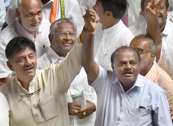 Congress leader DK Shivakumar and chief minister HD Kumaraswamy are off on temple visits to ward off bad luck in the coalition government that has been predicted by astrologers. DK Shivakumar and HD Kumaraswamy