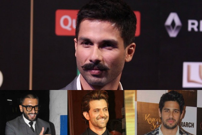 Shahid Kapoor, Ranveer Singh, Hrithik Roshan and Sidharth Malhotra Shahid Kapoor, Ranveer Singh, Hrithik Roshan and Sidharth Malhotra