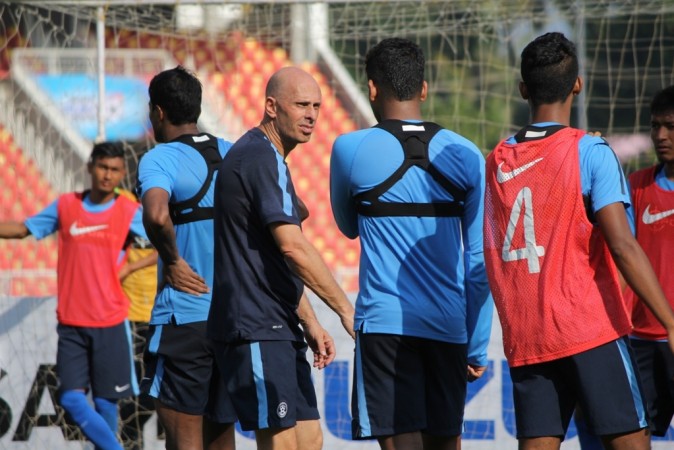 File photo of Indian men's football team coach Stephen Constantine. india football team