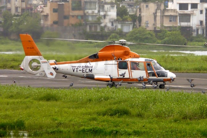 A helicopter of Pawan Hans. The government bid to divest its stake in the public sector helicopter operator has hit turbulence as no viable financial bids have been received. Pawan Hans