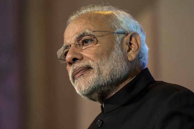 India's Prime Minister Narendra Modi looks on while addressing industry leaders at Guildhall in London, Britain November 12, 2015 Narendra Modi