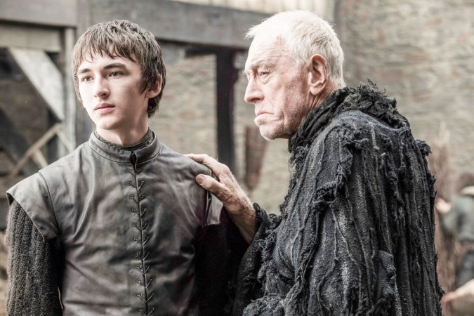 Isaac Hempstead-Wright as Bran Stark (L) and Max von Sydow as the Three-Eyed Raven (R) Game of Thrones