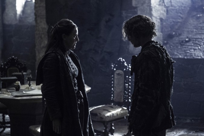 Pictured: Gemma Whelan as Yara Greyjoy and Alfie Allen as Theon Greyjoy Game of Thrones
