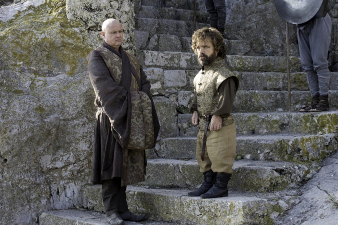 Pictured: Tyrion Lannister and Lord Varys Game of Thrones