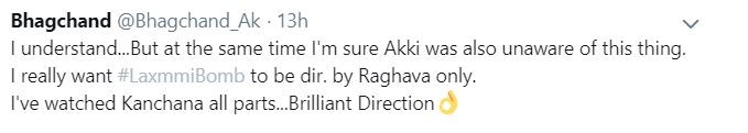 Fans support Raghava Lawrence on his decision to quit Laxxmi Bomb as director