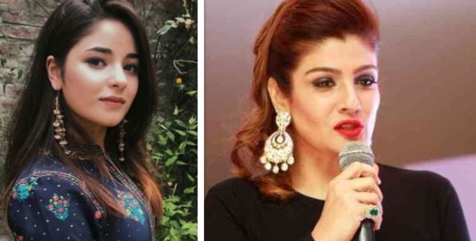 Zaira Wasim and Raveena Tandon