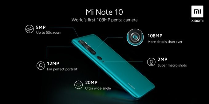 Mi Note 10 camera setup Mi Note 10 camera setup