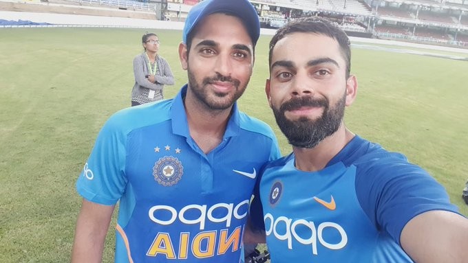 Both Bhuvi and Virat starred in India's victory Virat Kohli Bhuvneshwar Kumar