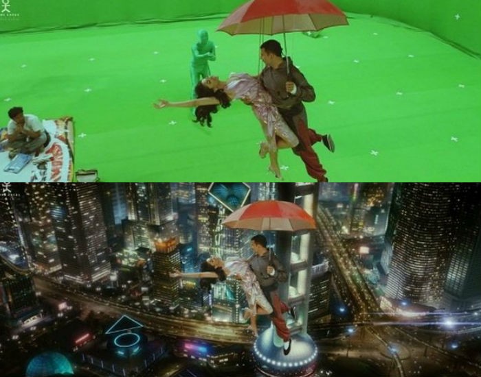 Before And After VFX Shots From Bollywood Movie - Photos 