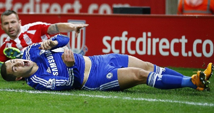 Hazard is the most fouled player in the Premier League this season Eden Hazard