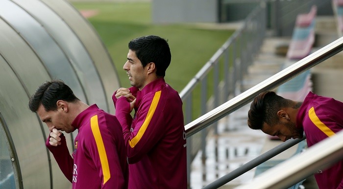 The strikeforce of Luis Suarez and Edinson Cavani is set to add firepower to Uruguay Messi Suarez Neymar Barcelona