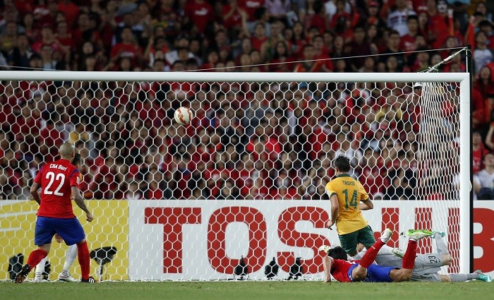 James Troisi smashes home the winning goal James Troisi Australia Asian Cup Final South Korea