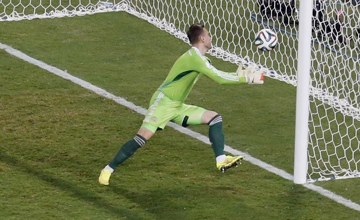 Russia goalkeeper Igor Akinfeev spills the ball into his own goal against South Korea, 17 June Igor Akinfeev Russia