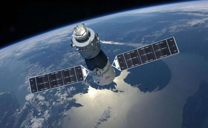 Artist's illustration of China's Tiangong-1 space station. Tiangong-1 space station