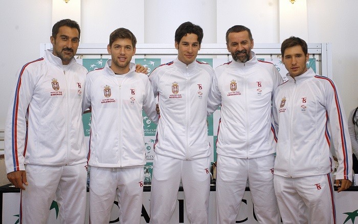 Serbia just about managed to get past India in their Davis Cup World Group playoff tie Serbia