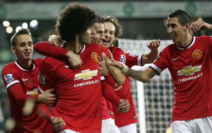 Manchester United will look to be the first club in the English Premier League this season to beat Chelsea Fellaini Blind Van Persie Januzaj Manchester United