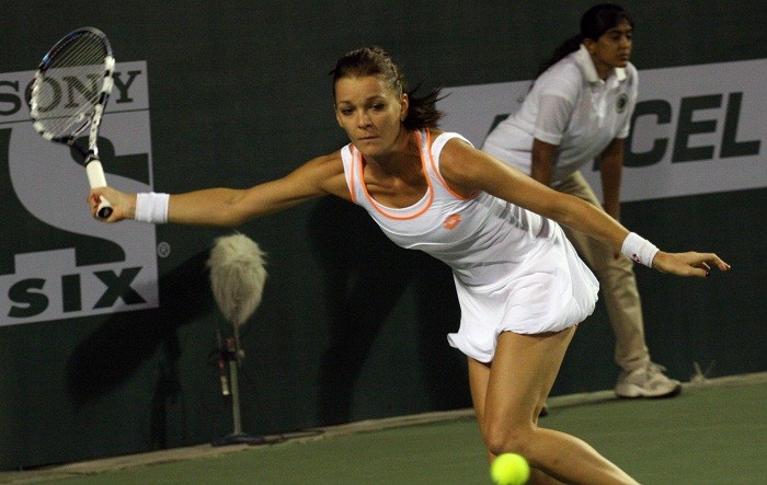Agnieszka Radwanska helped the Pune Marathas to victory over the Hyderabad Aces Agnieszka Radwanska Pune Marathas