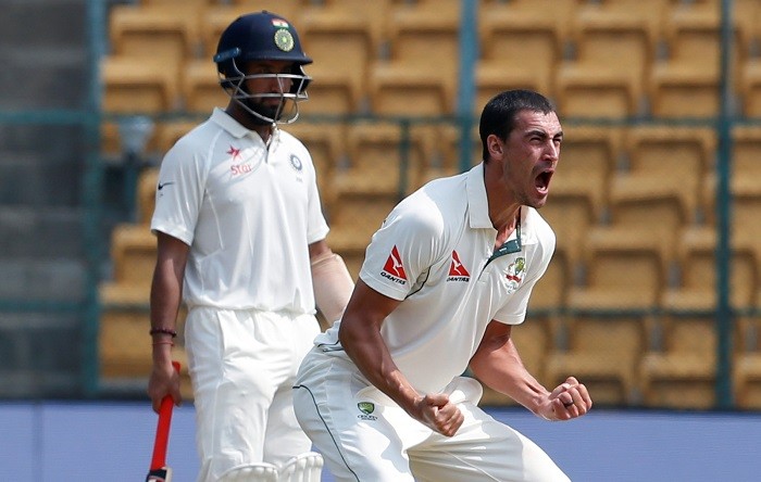 Mitchell Starc will lead a fiery Australian bowling attack Mitchell Starc, Australia, India, Pujara, Second Test