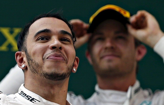 Hamilton and Rosburg came first and second respectively in the Chinese Grand Prix on Sunday Mercedes drivers Lewis Hamilton and Nico Rosburg