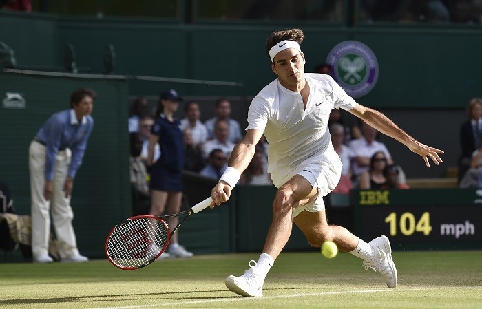 Roger Federer will look to continue his majestic form against Gilles Simon Roger Federer Wimbledon 2015