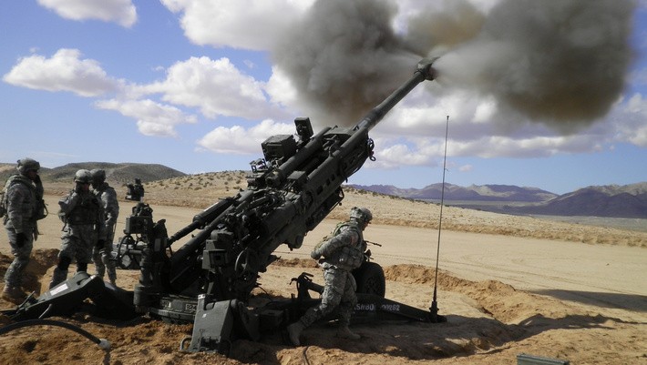In picture: M777 howitzers. M777 howitzers