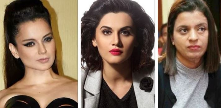 Kangana Rananut, Taapsee Pannu, Rangoli Chandel