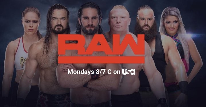 WWE RAW poster after the change WWE