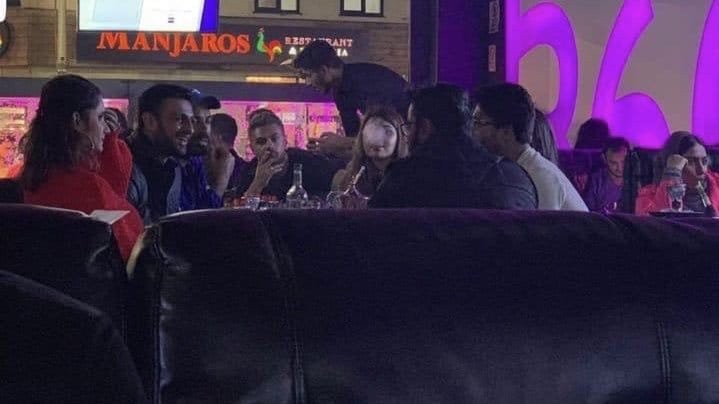 This clip is of the video that showed Malik and his wife at a restaurant Shoaib Malik