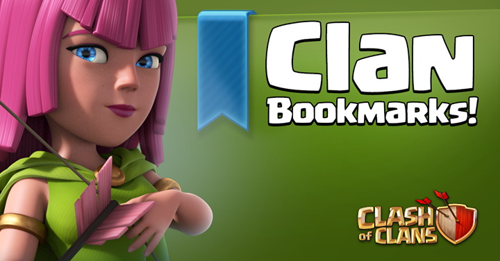 Clash of Clans update will add bookmarks to the game. Clash of Clans