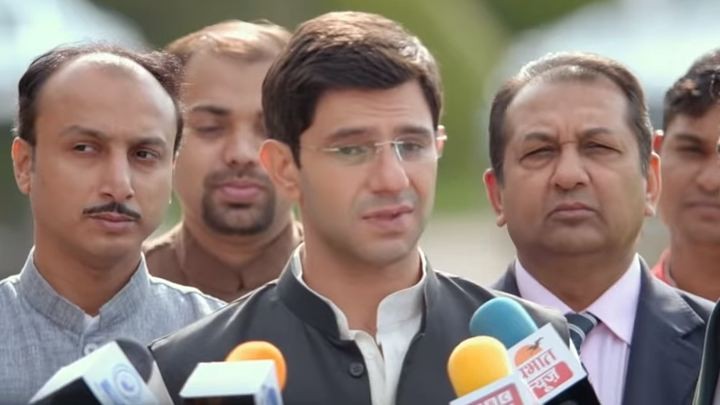 Arjun Mathur as Rahul Gandhi in The Accidental Prime Minister Arjun Mathur as Rahul Gandhi in The Accidental Prime Minister