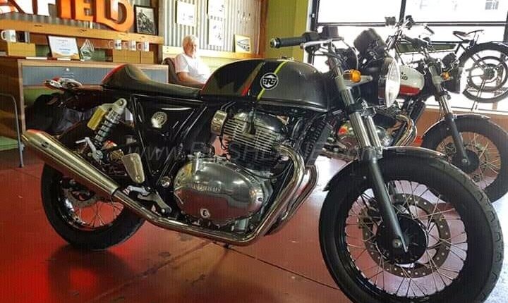 Royal Enfield Continental GT 650 with grey and black color theme. Royal Enfield Continental GT 650