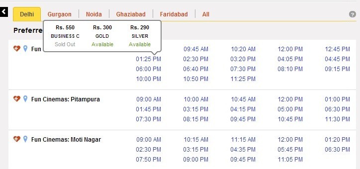 Krrish 3 ticket rates in NCR Krrish 3