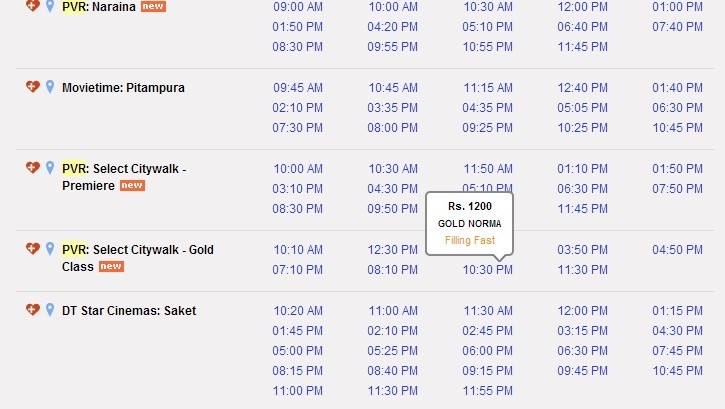 Krrish 3 ticket rates in NCR Krrish 3