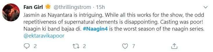 Naagin 4 twitter reactions
