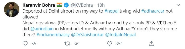 Karanvir Bohra tweet