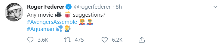 Roger Federer Tweet