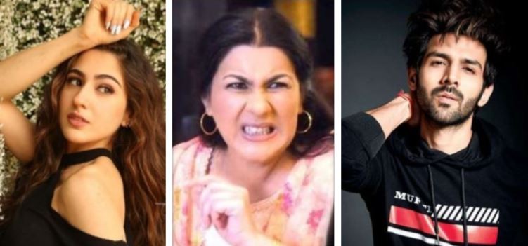 Sara Ali Khan, Amrita Singh, Kartik Aaryan