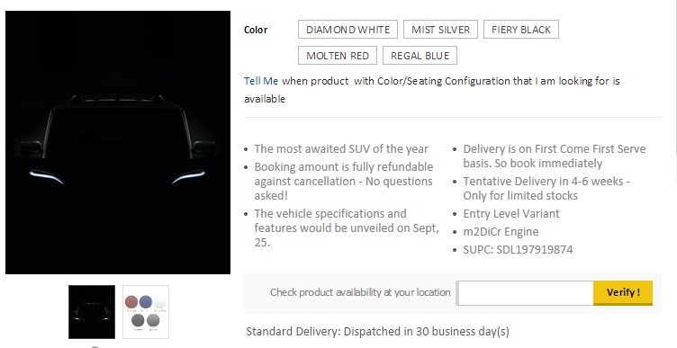 2014 Mahindra Scorpio Facelift Bookings Open on Snapdeal; Confirms 25 September Launch; Check Feature, Prcie Details 2014 Mahindra Scorpio Facelift Bookings Open on Snapdeal; Confirms 25 September Launch; Check Feature, Prcie Details