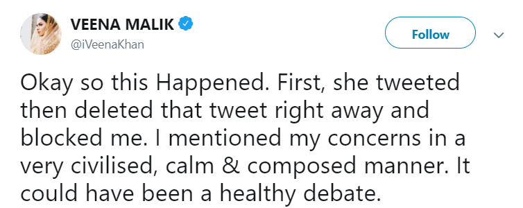 Veena Malik Tweet