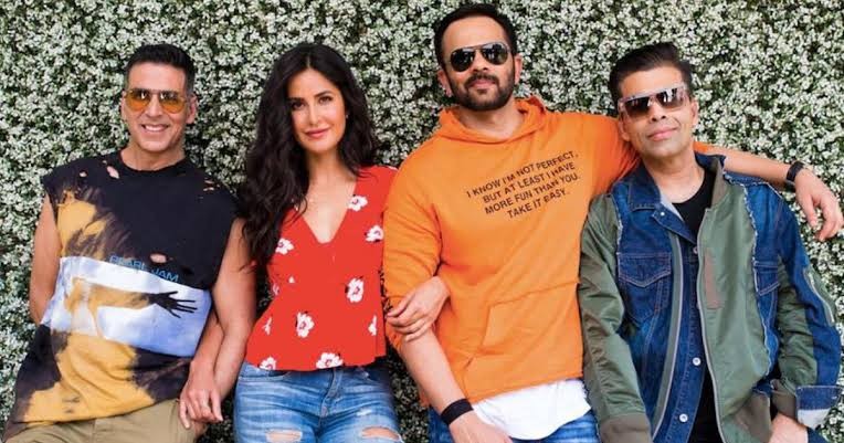Akshay Kumar, Katrina Kaif, Rohit Shetty, Karan Johar Akshay Kumar, Katrina Kaif, Rohit Shetty, Karan Johar