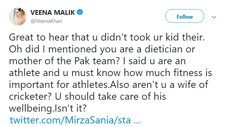 Veena Malik Tweet