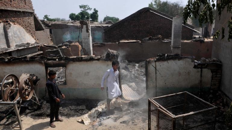Two houses were destroyed by the security forces as the hiding terrorists kept on changing positions at the site of the gunfight. Jammu kashmir encounter