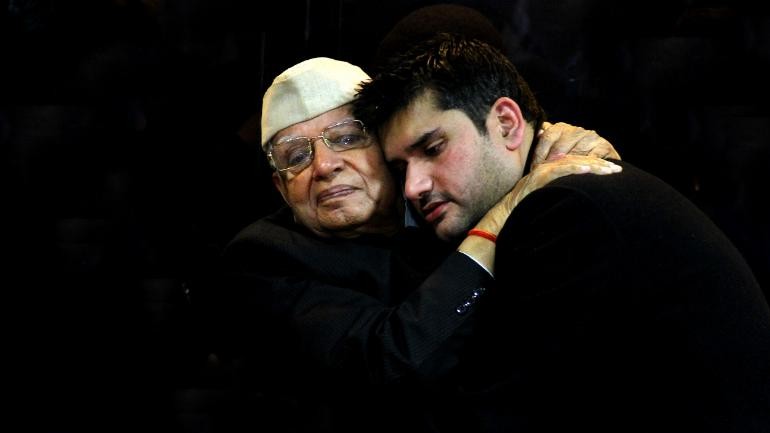 Congress leader ND Tiwari with his son Rohit were embroiled in a legal paternity battle for six years Rohit Tiwari