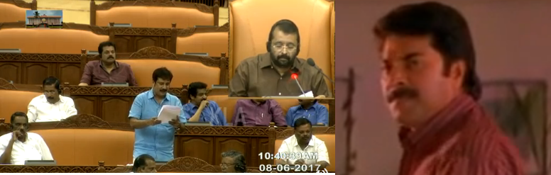 A M Ariff invoked Mammootty's Joseph Alex IAS in the Kerala Assembly. AM Ariff, Mammootty