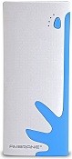 Ambrane P-1122 10000mAH Power Bank (Blue-white)