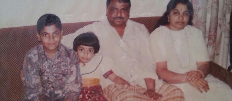 Mythili with her family Mythili