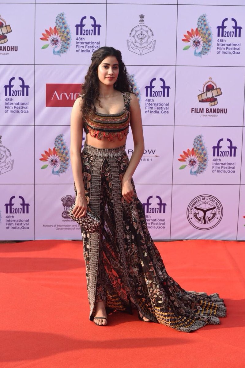 Gorgeous Janhvi Kapoor At The Opening Ceremony Of Iffi 2017 Photos