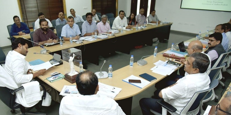 The announcement was made at a high-level review meeting on the power sector, held by the CM. Jagan Mohan Reddy review meeting