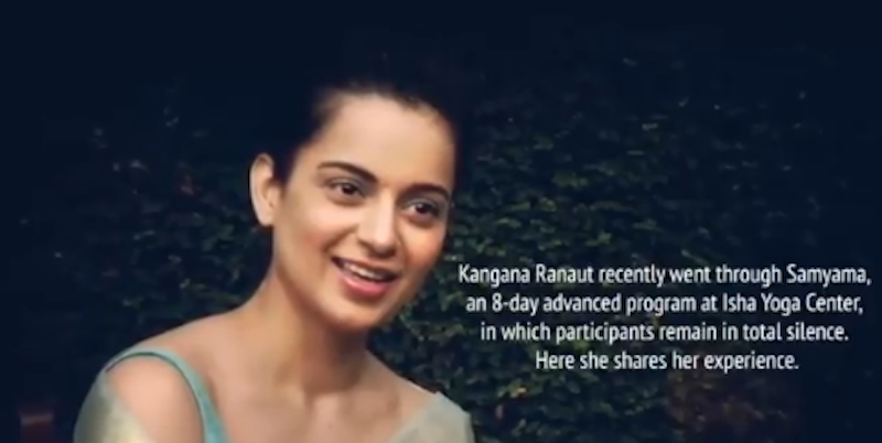 Kangana Ranaut talks about Samyama. Kangana Ranaut talks about Samyama