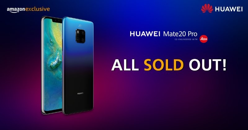Huawei Mate 20 Pro sale in India Huawei Mate 20 Pro sale in India